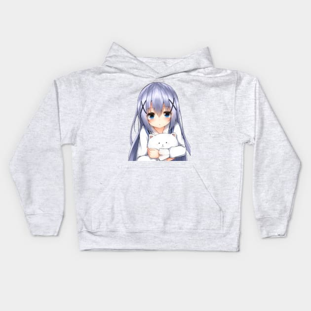 Anime manga , Japaneses cartoon , Girlfriend Holiday , Girlfriend Kids Hoodie by Otaka-Design